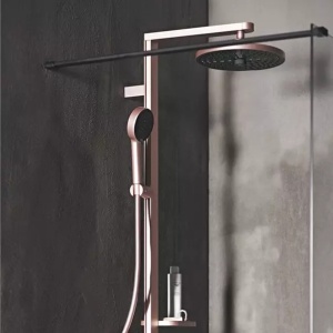 Palarie de dus rotunda din aluminiu Ideal Standard Alu+ rose mat 2 functii - Img 4