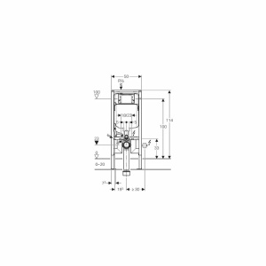 Rezervor Wc Geberit Duofix cu cadru incastrat, Sigma , 8cm Grosime - Img 2