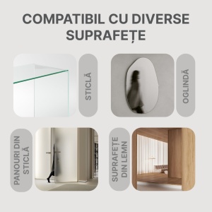 Robot Curatare Geamuri, SeveShop®, Robot Spalat Geamuri Cu Pulverizare Apa Bidirectionala, Stergator Electric Ultra-Subtire Pentru Sticla, Aspirator Geamuri Cu Control APP Si Telecomanda, Tehnologie iAdapt, Protectie Cvadrupla, Alb - Img 7