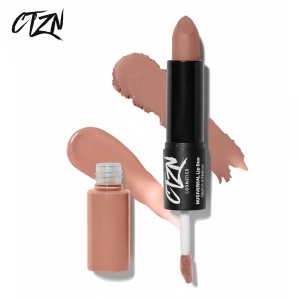 Ruj si creion de buze CTZN, Nudiversal Lip Duo, rezistent la apa, cu unt de mango salbatic, KohSamui - Img 1