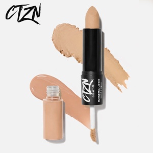 Ruj si creion de buze CTZN, Nudiversal Lip Duo, rezistent la apa, cu unt de mango salbatic, Abudhabi