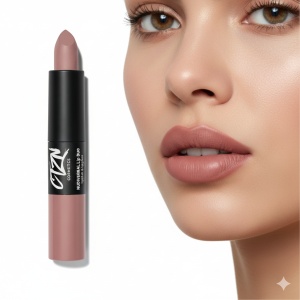 Ruj si creion de buze CTZN, Nudiversal Lip Duo, rezistent la apa, cu unt de mango salbatic, Lahore - Img 2
