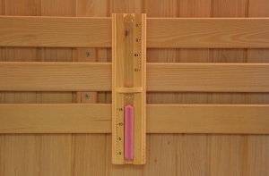 Sauna finlandeza cu temperatura inalta si soba Harvia 3.5kW pentru 2 persoane EA2S 150 x 110 cm - Img 3