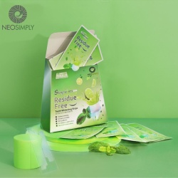 Set Benzi pentru albirea dintilor Neosimply®, Fara peroxid, 14 plicuri, 65 g, extract lime - Img 2