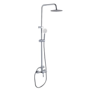 Set de dus tip ploaie Milton Crom pentru baie