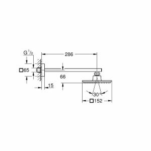 Set dus fix Grohe Euphoria Cube 150 cu 1 jet - Img 2