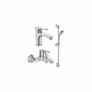 Set format din baterie lavoar, cu baterie cada si set dus PRO IDEAL STANDARD ALPHA