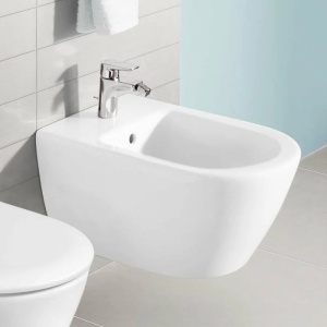 Set vas WC cu bideu suspendat Villeroy&Boch Subway 2.0 si capac slim soft close alb - Img 3