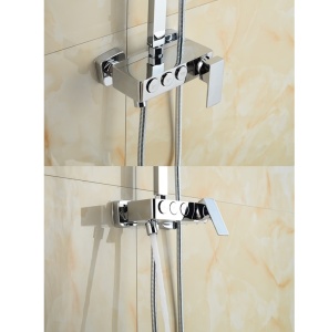Sistem complet de dus Veldman, 3 Functii De Curgere A Apei, Finisaj Crom - Img 3