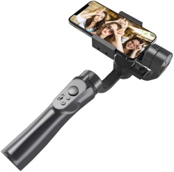 Sistem de stabilizare gimbal cu 3 axe pentru telefoane mobile, Foto, Video, Negru