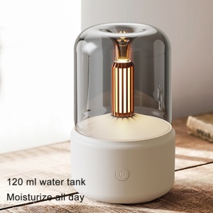 Umidificator de Aer SeveShop, Cu Lumini si Difuzor Aromaterapie, Evaporare Rece, Capacitate Rezervor 180 ml, Panou Comanda Digital, Functionare Continua, Usor de Curatat, Design Compact pentru Casa, Birou si Masina, Alimentare Directa, Alb - Img 3