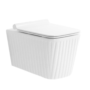 Vas WC suspendat WS-AL025 cu caneluri 52,5x35x35cm