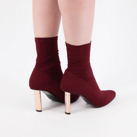Botine dama LACY bordo