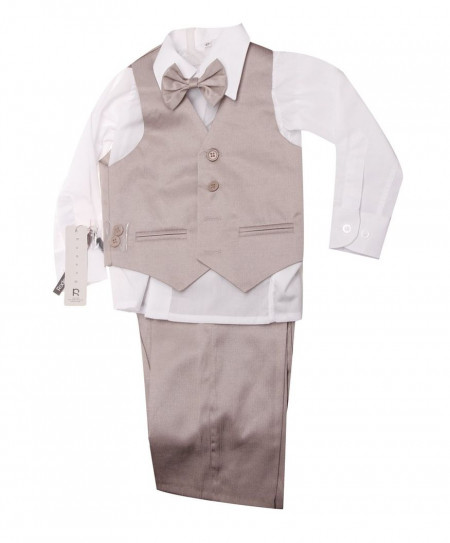 Costum baieti beige Roger