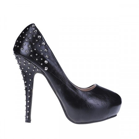 Pantofi Adelheid negru/pu