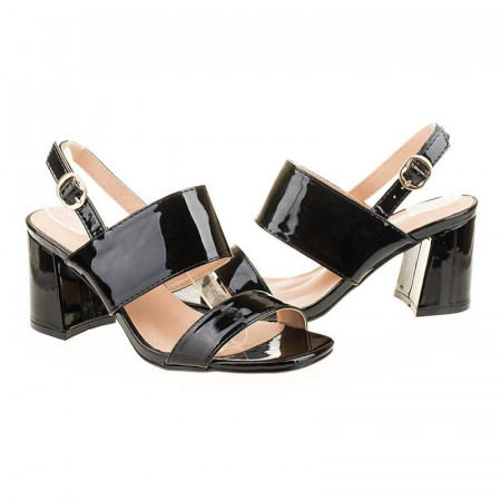 Sandale cu toc chic Maria blk