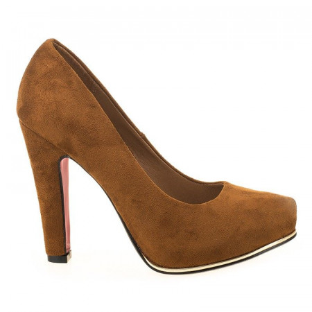 Pantofi cu platforma din velur Sonia