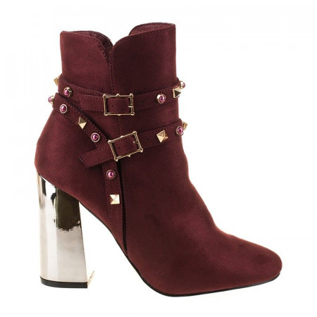 Botine chic la moda din velur Alma vi