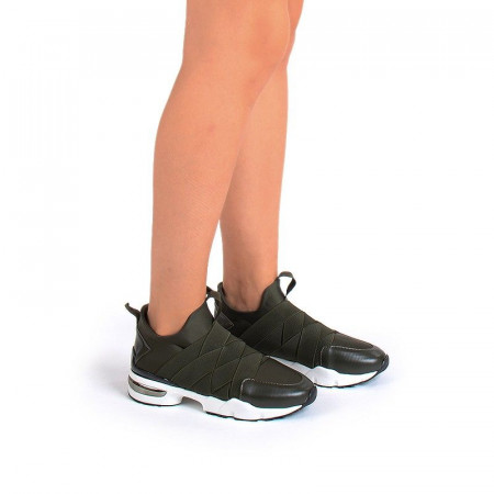 Pantofi sport la moda verde Alma