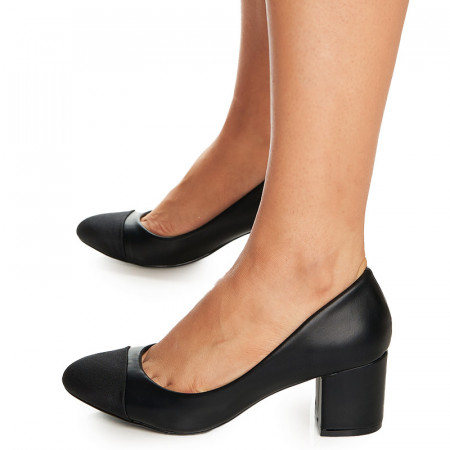 Pantofi office cu toc Althaia negru