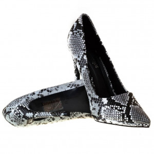Pantofi stiletto cu toc inalt snake Martina - Img 5