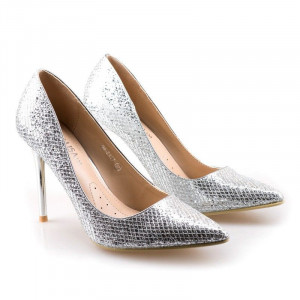 Pantofi stiletto cu toc inalt Tina - Img 2