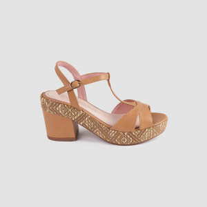 Sandale dama, DIALA, Beige - Img 4