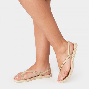 Sandale Dama, LIA, Beige