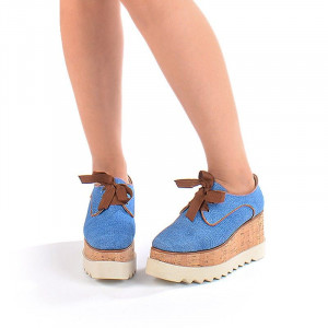 Pantofi casual cu talpa inalta Mia - Img 2