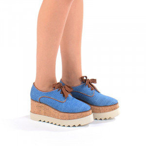 Pantofi casual cu talpa inalta Mia - Img 1
