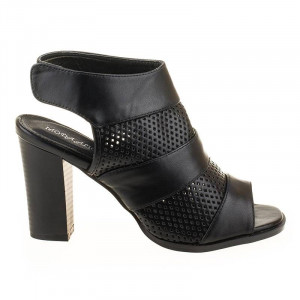 Sandale cu toc la moda Teresa blk - Img 2