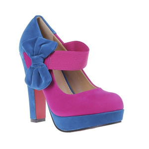 Pantofi Sorana blu/ fuchsia - Img 1