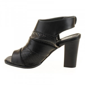 Sandale cu toc la moda Teresa blk - Img 3