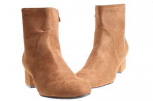 Botine cu toc office Amalia camel - Img 4