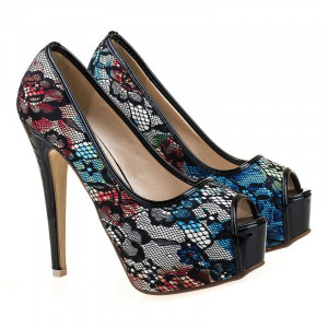 Pantofi cu platforma snake Anita - Img 2