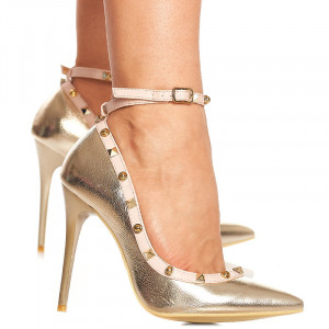 Pantofi stiletto cu toc inalt Angeline - Img 2