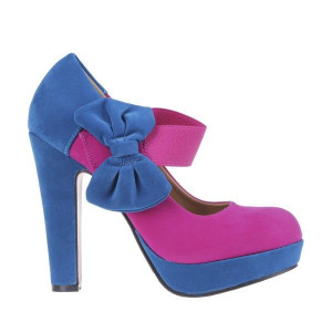 Pantofi Sorana blu/ fuchsia - Img 2