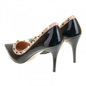 Pantofi stiletto cu toc mediu Carla blk - Img 4