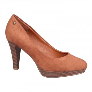 Pantofi dama, casual cu toc mic Tan