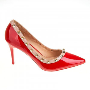 Pantofi stiletto cu toc mediu Carla - Img 1