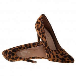 Pantofi stiletto cu toc inalt leopard Martina - Img 4