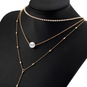 Bijuterii tip choker cu lant Gia - Img 8