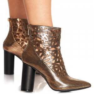 Botine cu toc inalt Beatrice - Img 1