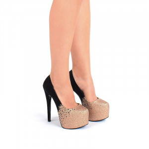Pantofi cu platforma bronze Adria - Img 3