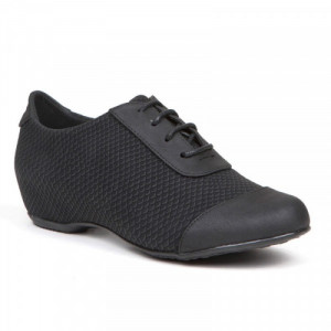 Pantofi dama casual, Negru cu siret