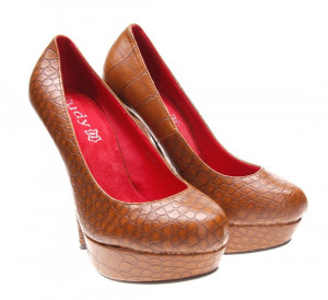 Pantofi de dama camel Snake - Img 2