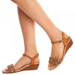 Sandale Joase Bej Lejere Andra Camel - Img 2