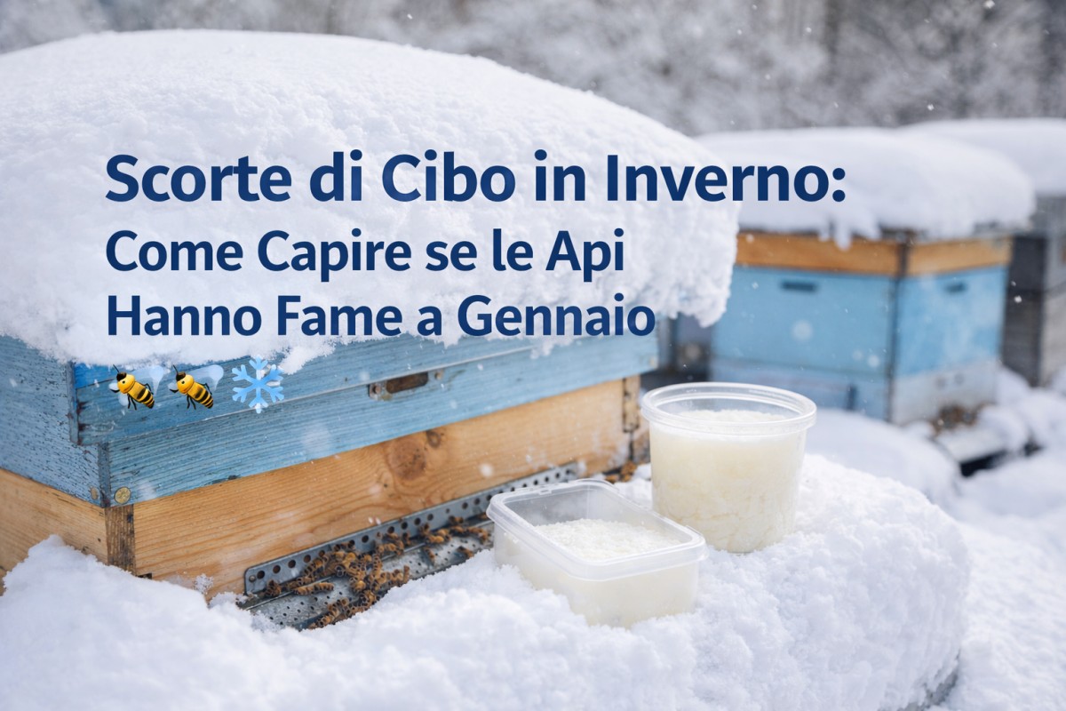Scorte di Cibo in Inverno: Come Capire se le Api Hanno Fame a Gennaio