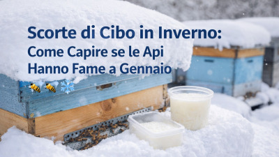 Scorte di Cibo in Inverno: Come Capire se le Api Hanno Fame a Gennaio