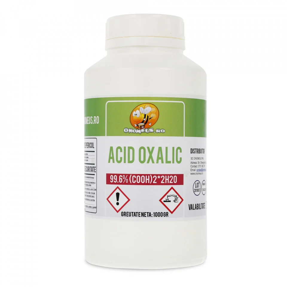 Acido Ossalico biidrato puro in polvere solubile 99.6% - 1kg - onomeus.it